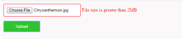 jQuery File Size Validation