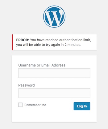 Login Attempts Limit Warning