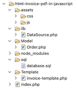 html invoice pdf example files