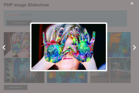 PHP Image Slideshow Output
