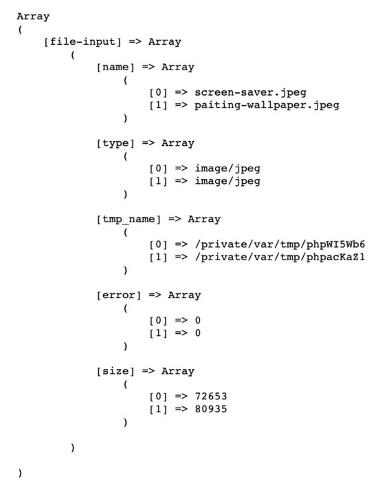 PHP Files Global Array