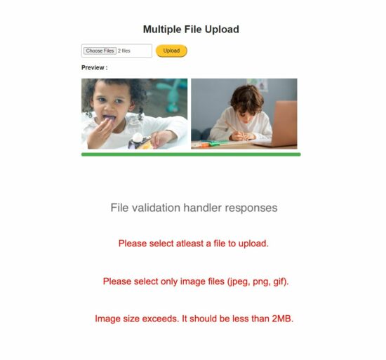 multiple file upload react