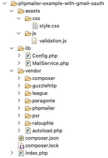 Contact Form OAuth Email Files
