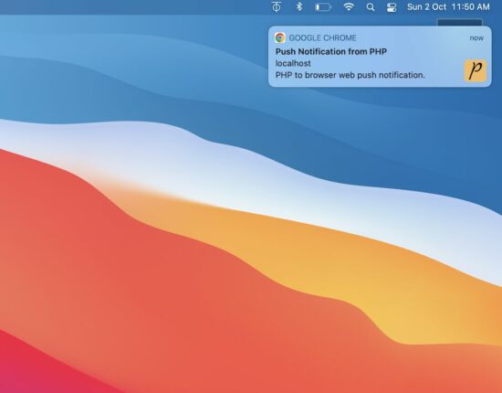 web push notification php