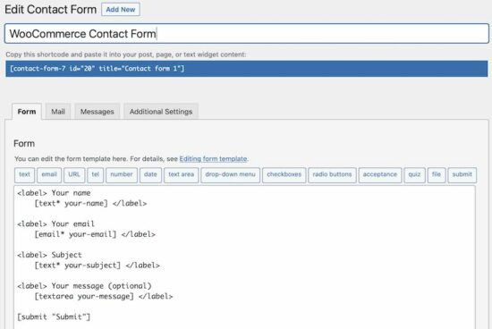 WooCommerce Contact Form7