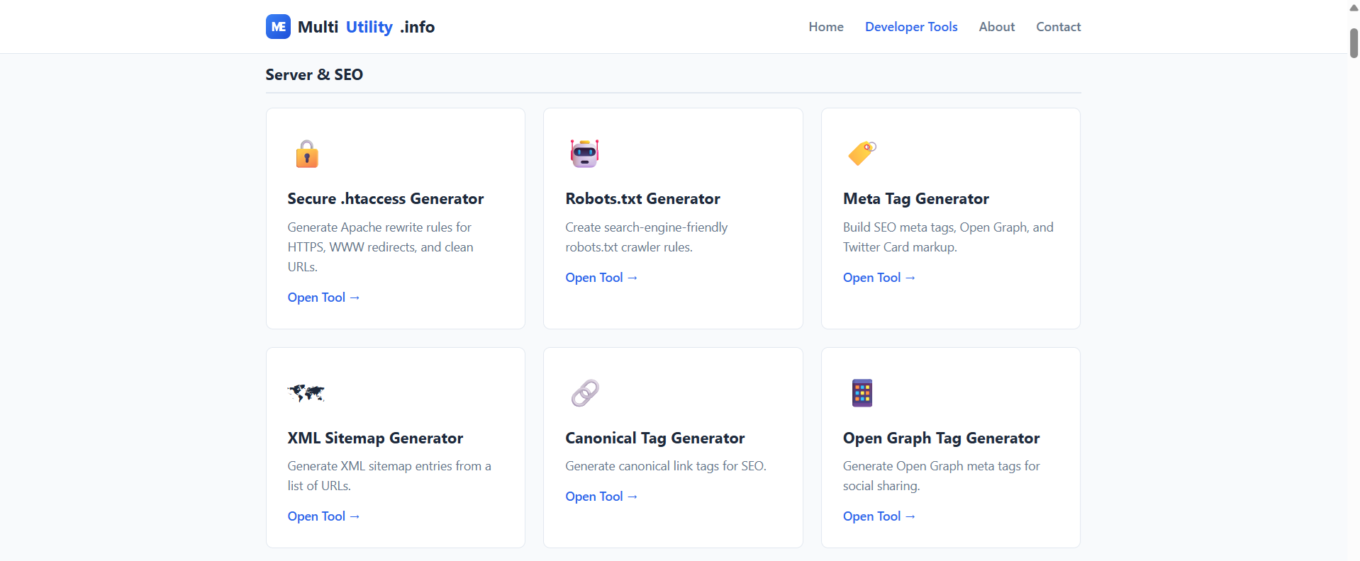 Free Online Developer Tools